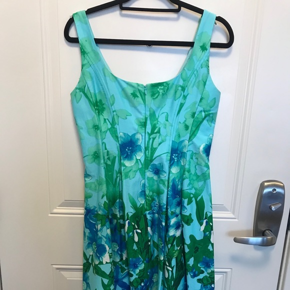 Nine West Floral A-line Sleeveles Dress Size 4 - Picture 11 of 16
